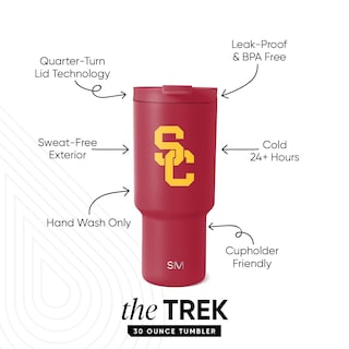 Foto 2 | Vaso Trojans Usc Simple Modern, 900 Ml, Acero Inoxidable - Venta Internacional.