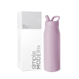 Foto 1 | Botella De Agua Simple Modern Mesa De 1 Litro Con Tapa De Pajita Lavender Mist - Venta Internacional.