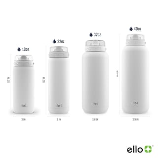 Foto 4 | Botella De Agua Ello Cooper Kids 530 Ml De Acero Inoxidable Blanca - Venta Internacional.