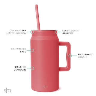 Foto 2 | Taza Simple Modern Trek De 1,5 Litros Con Asa Y Tapa Con Pajita - Venta Internacional.