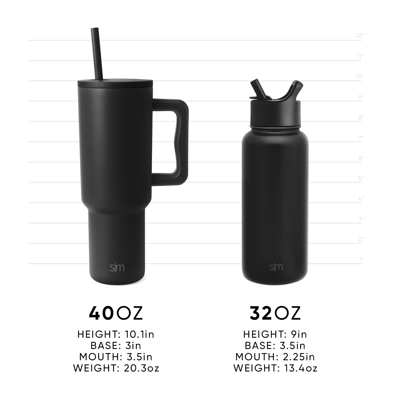 Foto 7 pulgar | Vaso Simple Modern Wicked De 1,2 L Con Asa Y Tapa Con Pajita - Venta Internacional.