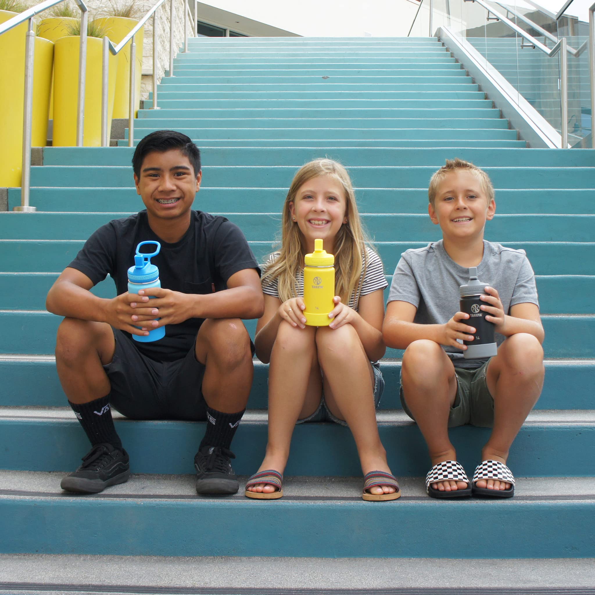 Foto 5 | Botella De Agua Takeya Actives Kids Con Aislamiento Al Vacío De 500 Ml - Venta Internacional.