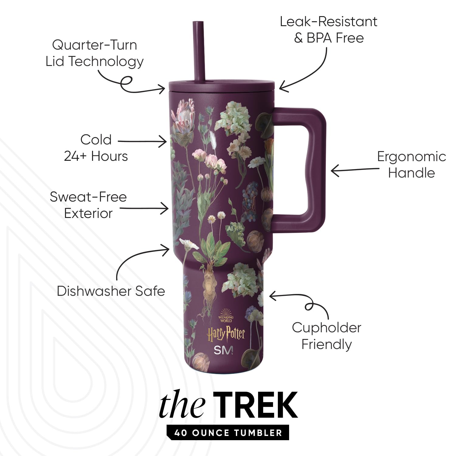 Foto 3 pulgar | Vaso Sencillo Y Moderno De Acero Inoxidable Harry Potter Trek, 1183 Ml - Venta Internacional.