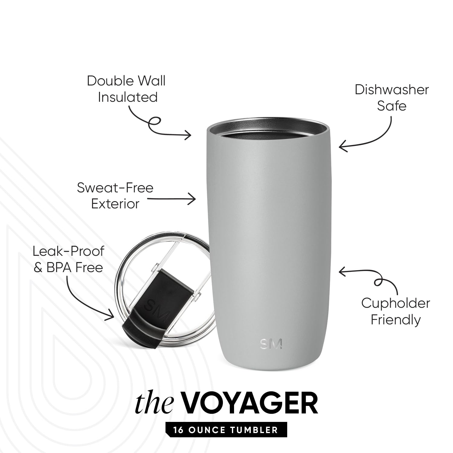 Foto 2 | Taza De Café De Viaje Simple Modern Voyager 470 Ml - Venta Internacional.