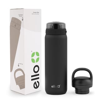 Foto 1 | Botella De Agua Ello Cooper De Acero Inoxidable De 650 Ml Con 2 Tapas, Color Negro - Venta Internacional.