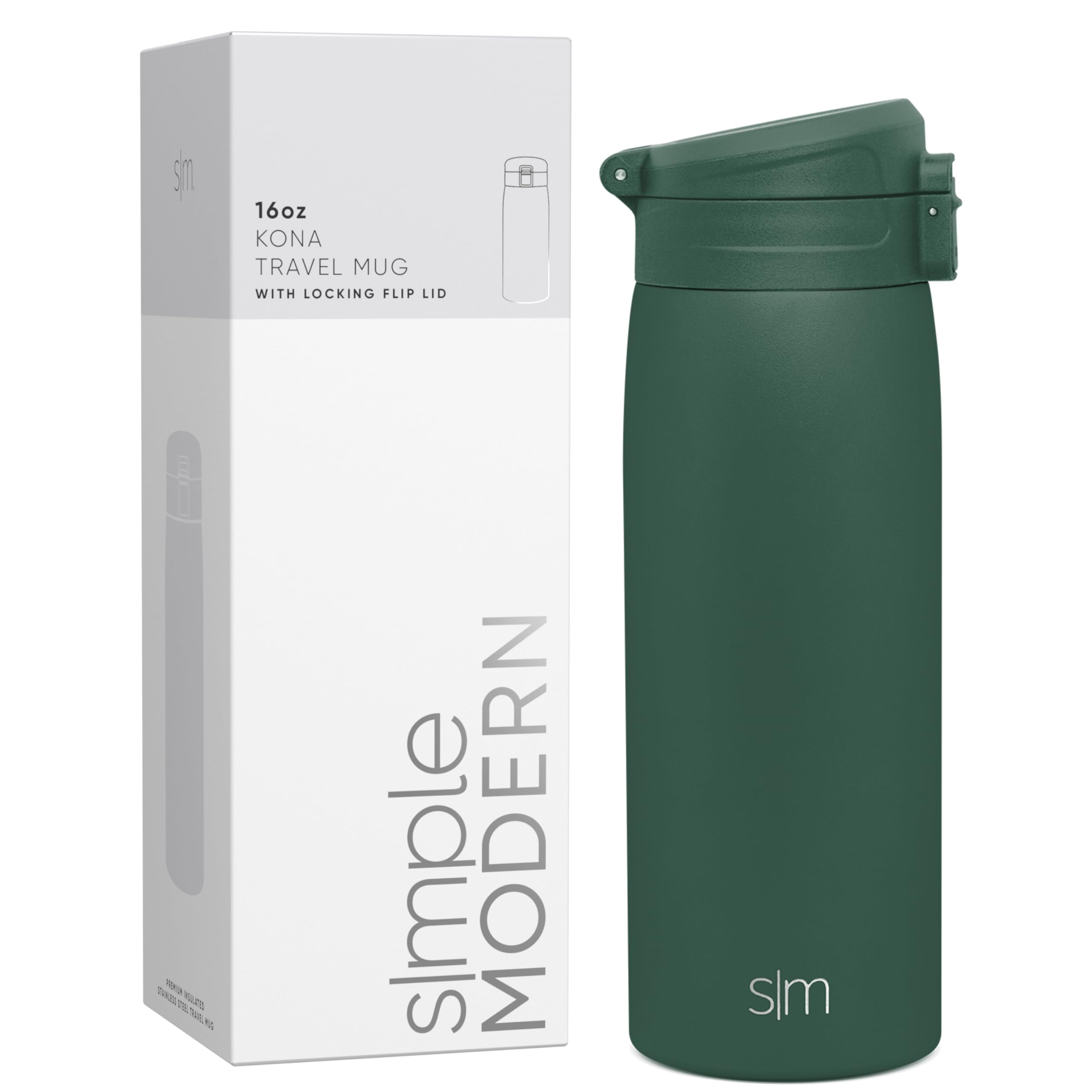 Foto 2 pulgar | Taza De Café Thermos Travel, Sencilla Y Moderna, Kona, 470 Ml Forest - Venta Internacional.