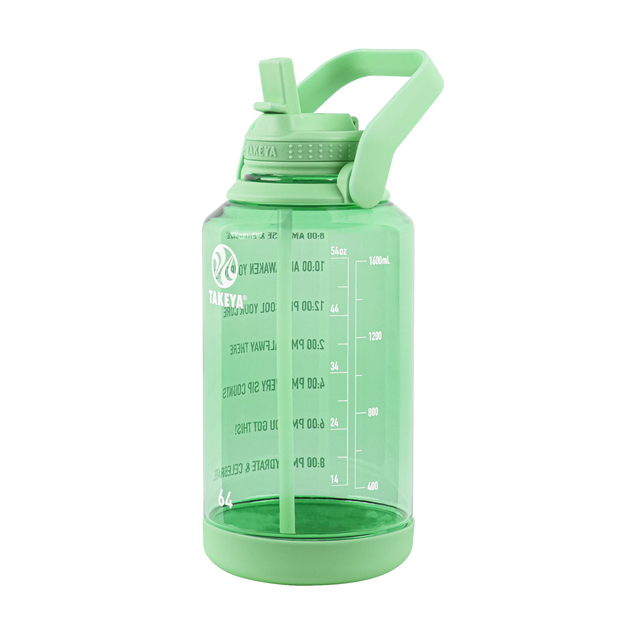Foto 2 pulgar | Botella De Agua Takeya Motivational De 1,9 L Con Tapa De Pajita, Color Pistacho - Venta Internacional.