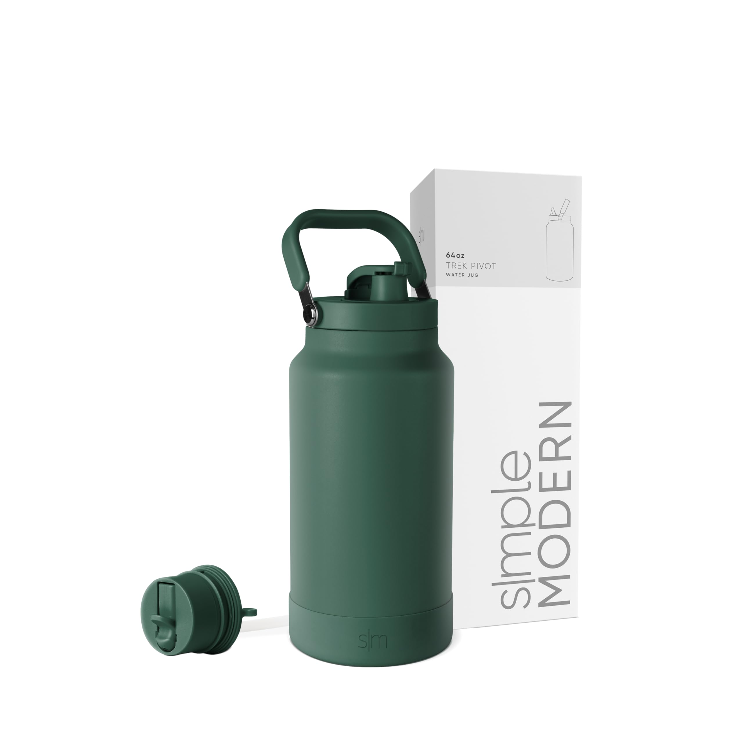 Botella De Agua Simple Modern Trek Pivot De Acero Inoxidable De 1,9 L - Venta Internacional.