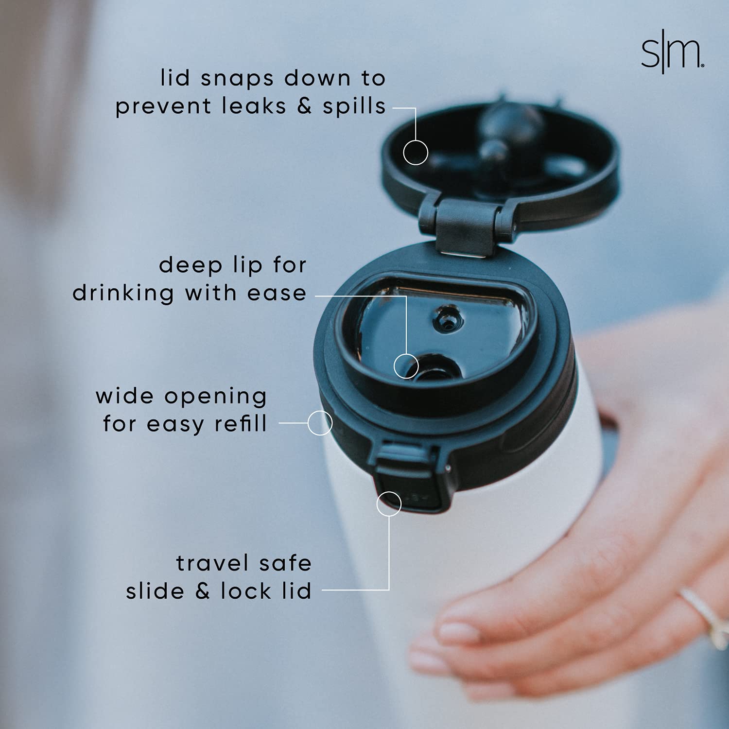 Foto 4 pulgar | Taza De Café Thermos Travel, Sencilla Y Moderna, Kona, 473 Ml, Moonlight - Venta Internacional.