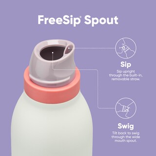 Foto 4 | Botella De Agua Owala Freesip Twist Con Aislamiento, 500 Ml, Morado/menta - Venta Internacional.