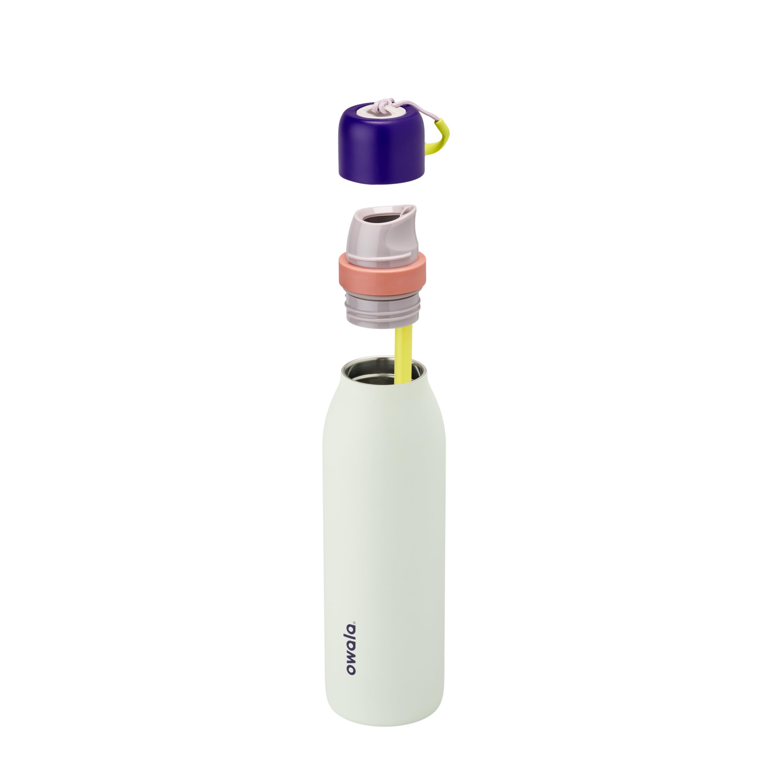 Foto 6 | Botella De Agua Owala Freesip Twist Con Aislamiento, 500 Ml, Morado/menta - Venta Internacional.