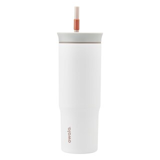 Foto 1 | Vaso De Viaje Owala De Acero Inoxidable, 710 Ml, Aislante, Gris Y Blanco - Venta Internacional.