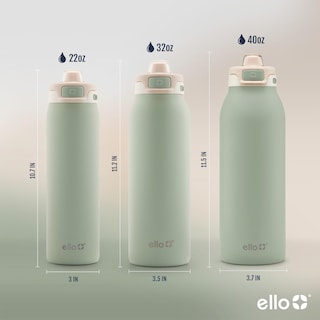 Foto 5 | Botella De Agua Ello Pop & Fill De Acero Inoxidable, 650 Ml, Color Pistacho - Venta Internacional.