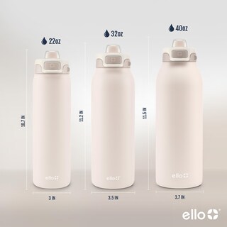 Foto 6 | Botella De Agua Ello Pop & Fill De Acero Inoxidable, 1,2 L, Color Crema - Venta Internacional.