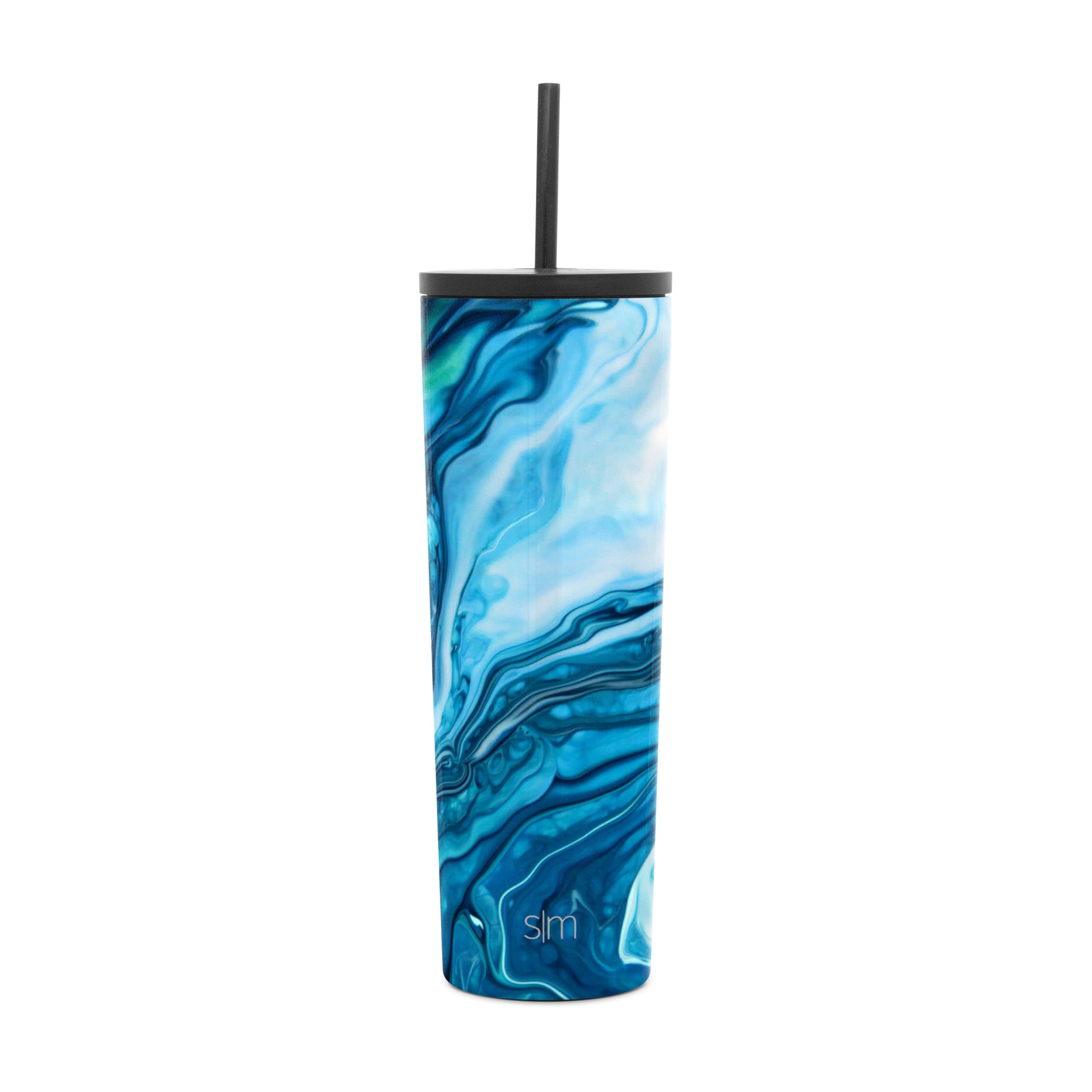 Vaso Simple Modern Classic Collection, 828 Ml, Ocean Geode - Venta Internacional.