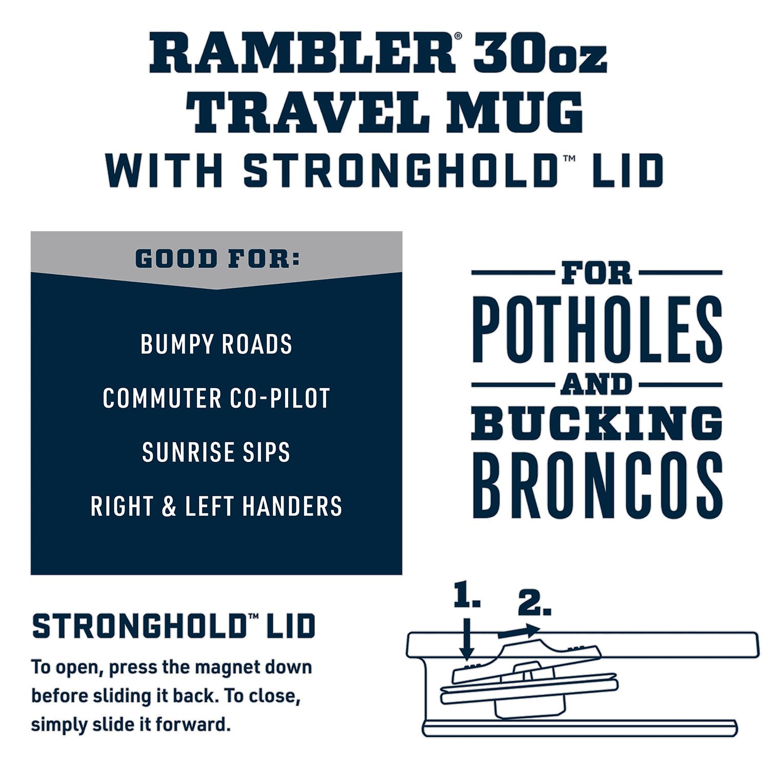 Foto 2 | Taza De Viaje Yeti Rambler De Acero Inoxidable De 900 Ml Con Tapa Stronghold - Venta Internacional.