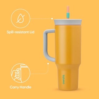 Foto 3 | Vaso De Viaje Owala De Acero Inoxidable Con Aislamiento De 1,2 L, Color Naranja - Venta Internacional.
