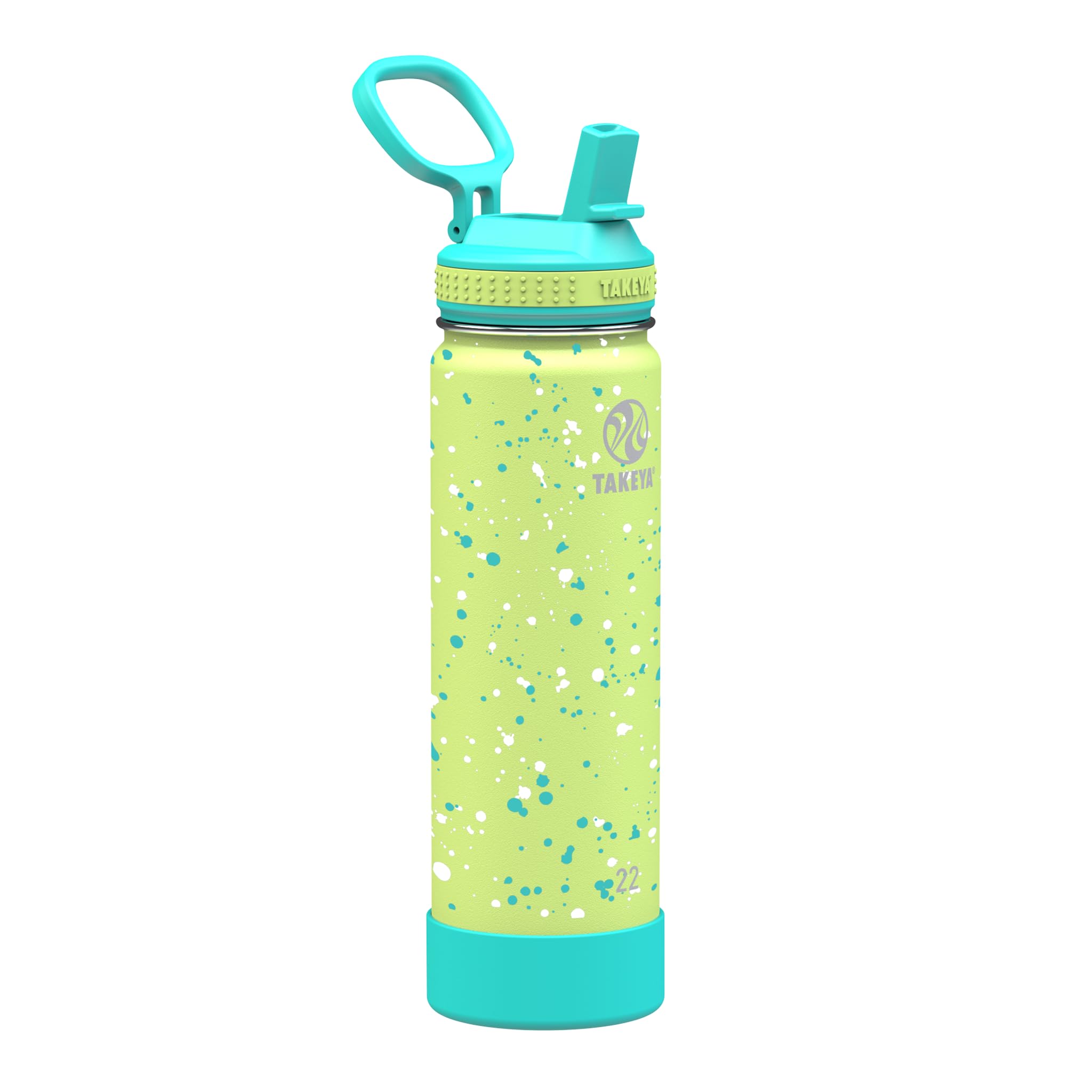 Botella De Agua Takeya Actives Con Tapa De Pajita, 650 Ml, Green Grass - Venta Internacional.