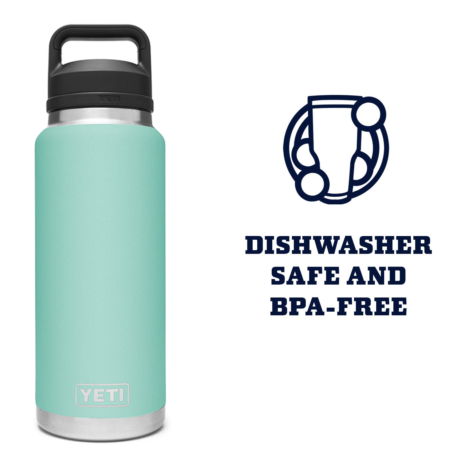 Foto 6 pulgar | Yeti Rambler 36 Oz Bottle, Vacuum Insulated, Stainless Steel With Chug Cap, Seafoam - Venta Internacional.