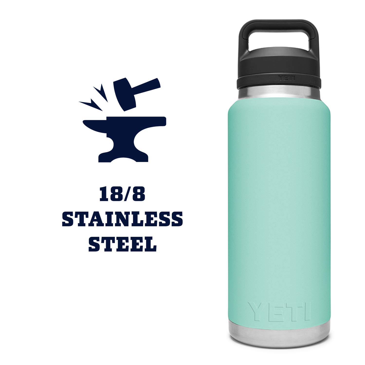 Foto 7 pulgar | Yeti Rambler 36 Oz Bottle, Vacuum Insulated, Stainless Steel With Chug Cap, Seafoam - Venta Internacional.