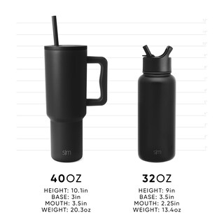 Foto 6 | Vaso Simple Modern Wicked De 1,2 L Con Asa Y Tapa Con Pajita - Venta Internacional.
