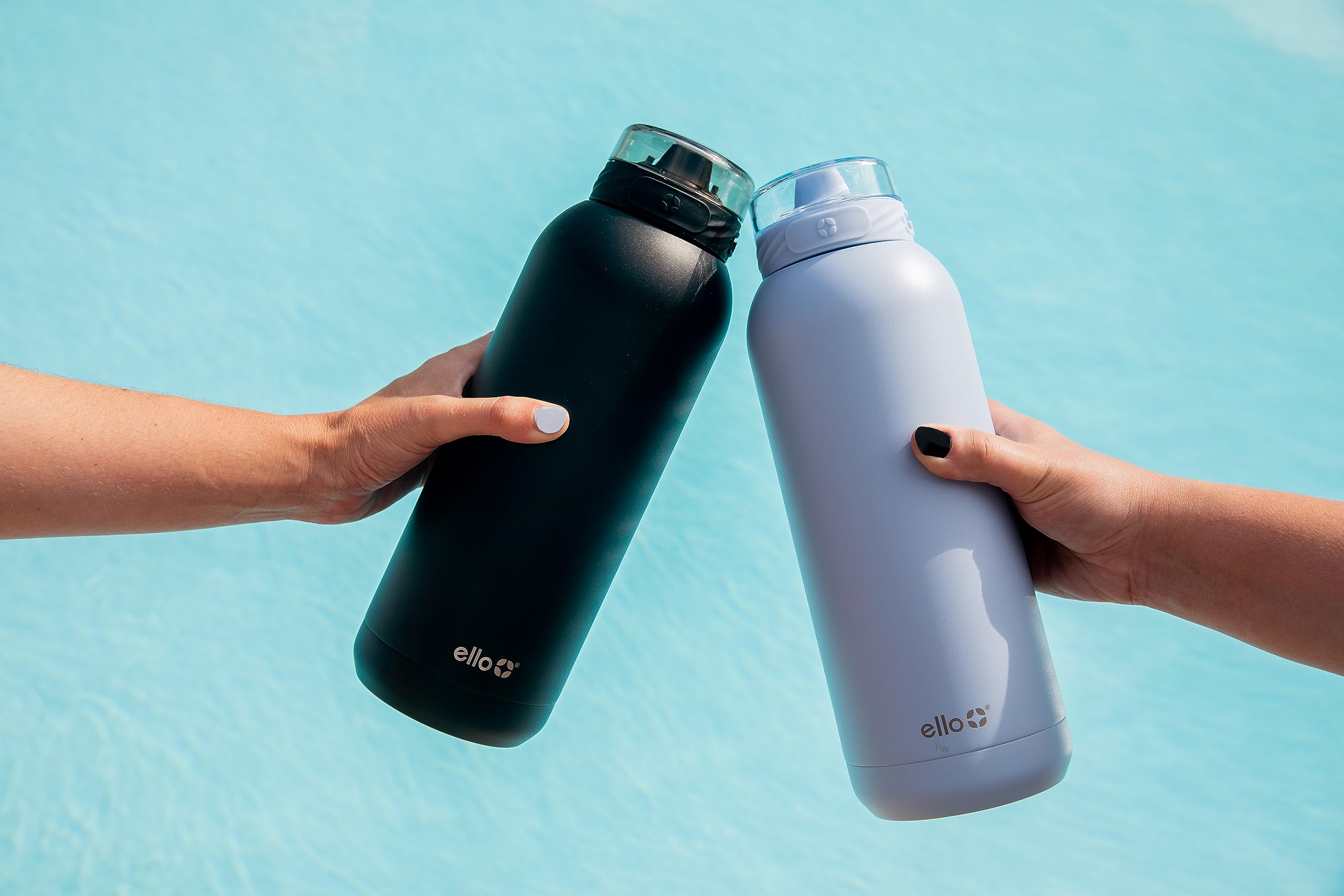 Foto 3 pulgar | Botella De Agua Ello Cooper De Acero Inoxidable De 1,2 L Con Pajita Negra - Venta Internacional.