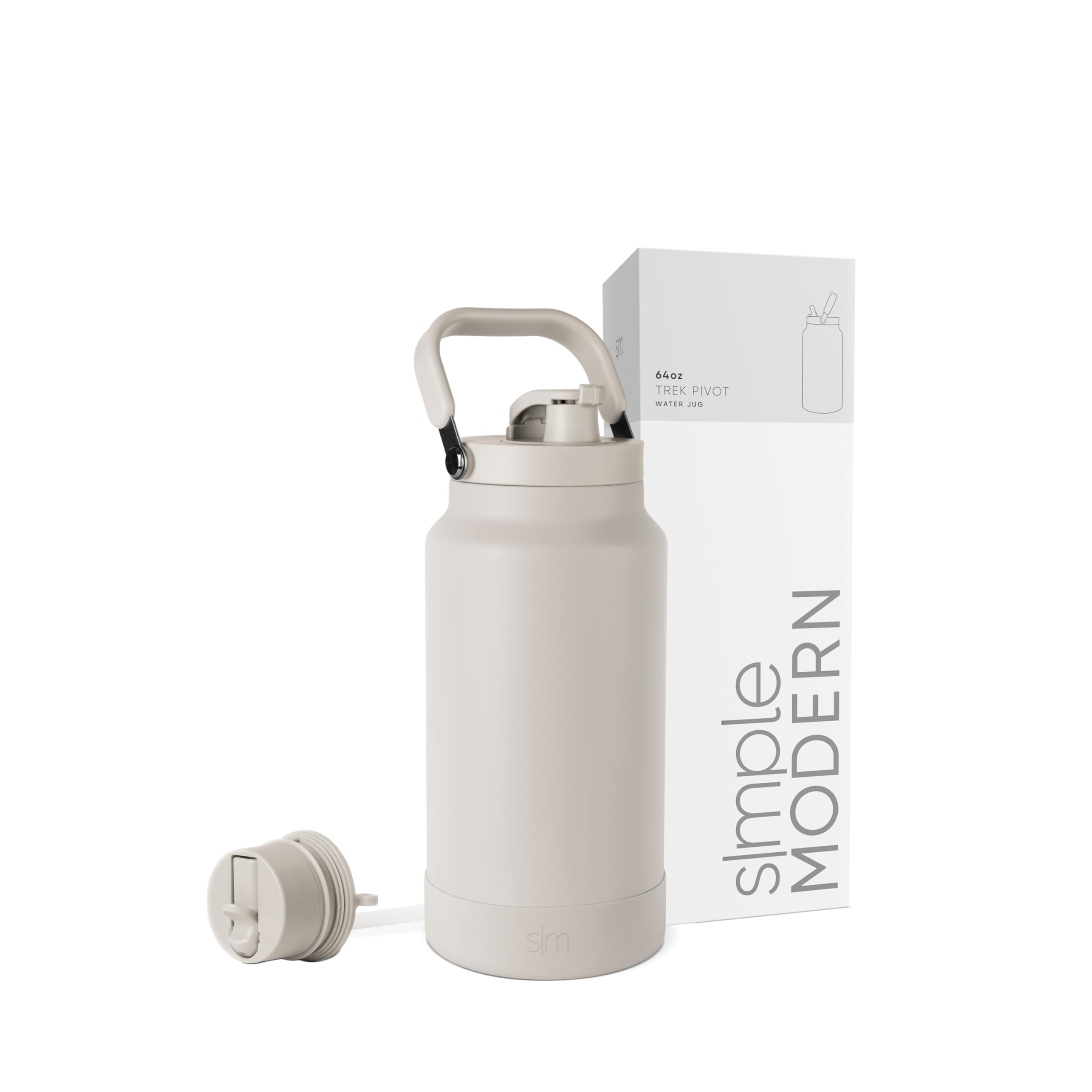 Botella De Agua Simple Modern Trek Pivot De Acero Inoxidable De 1,9 L - Venta Internacional.