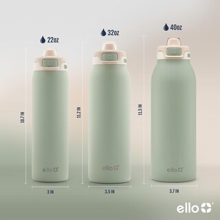 Foto 6 | Botella De Agua Ello Pop & Fill De Acero Inoxidable, 1,2 L, Color Pistacho - Venta Internacional.