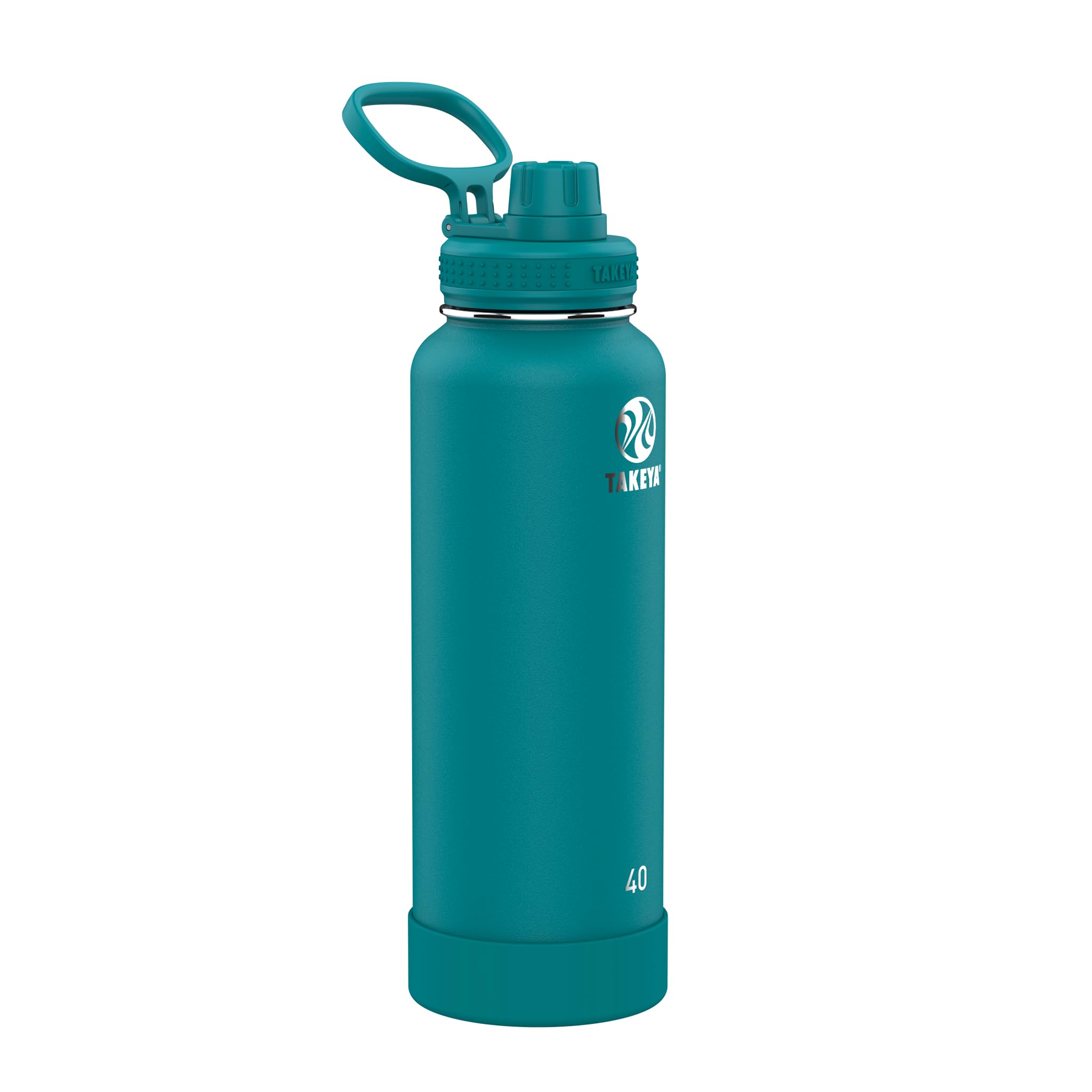 Botella De Agua Takeya Actives Con Aislamiento Al Vacío, 1,2 L, Mystic Blue - Venta Internacional.