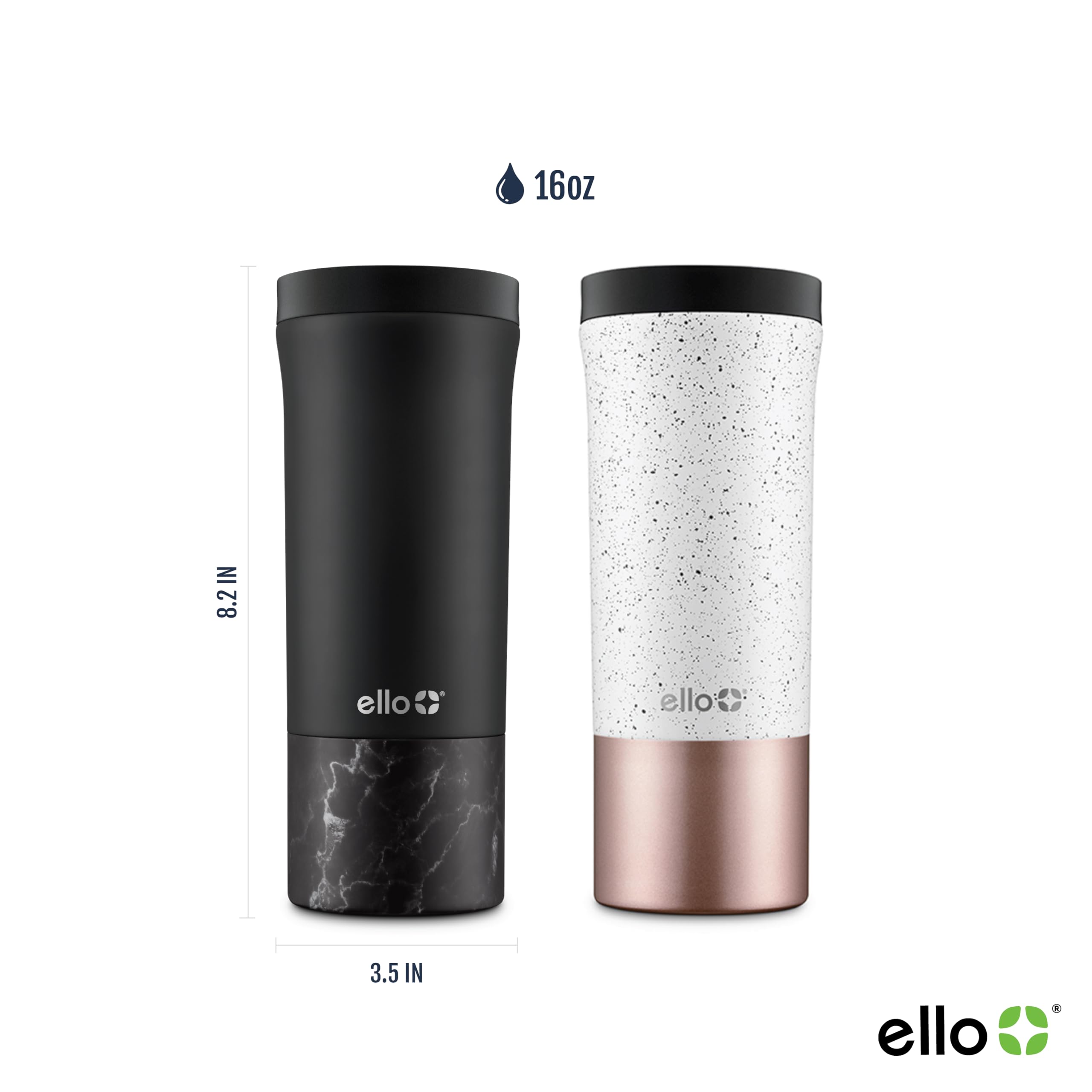 Foto 3 pulgar | Taza De Viaje Ello Miri De Acero Inoxidable Con Aislamiento Al Vacío De 473 Ml - Venta Internacional.