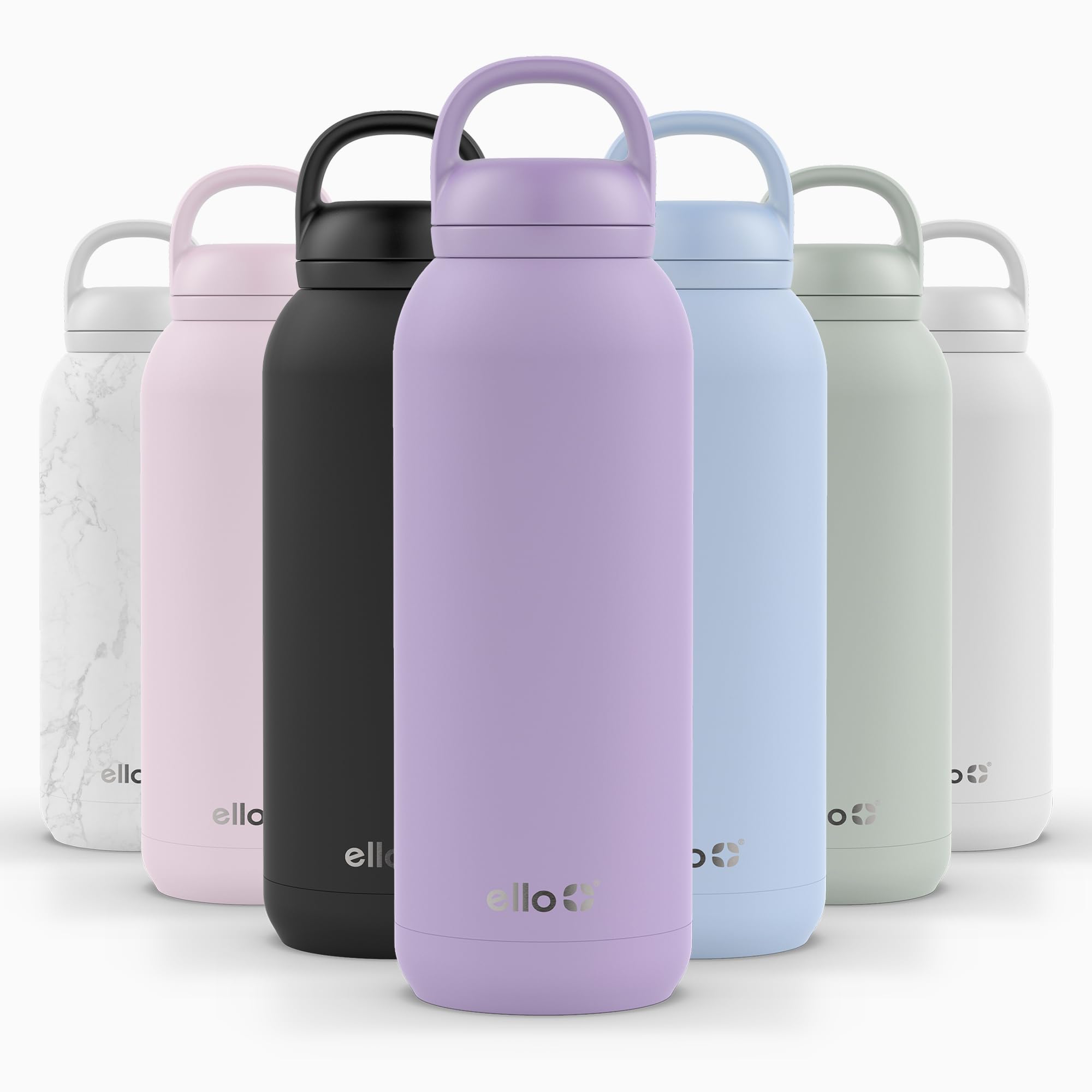 Foto 2 pulgar | Botella De Agua Ello Cooper Twist 1.2l De Acero Inoxidable Lila - Venta Internacional.
