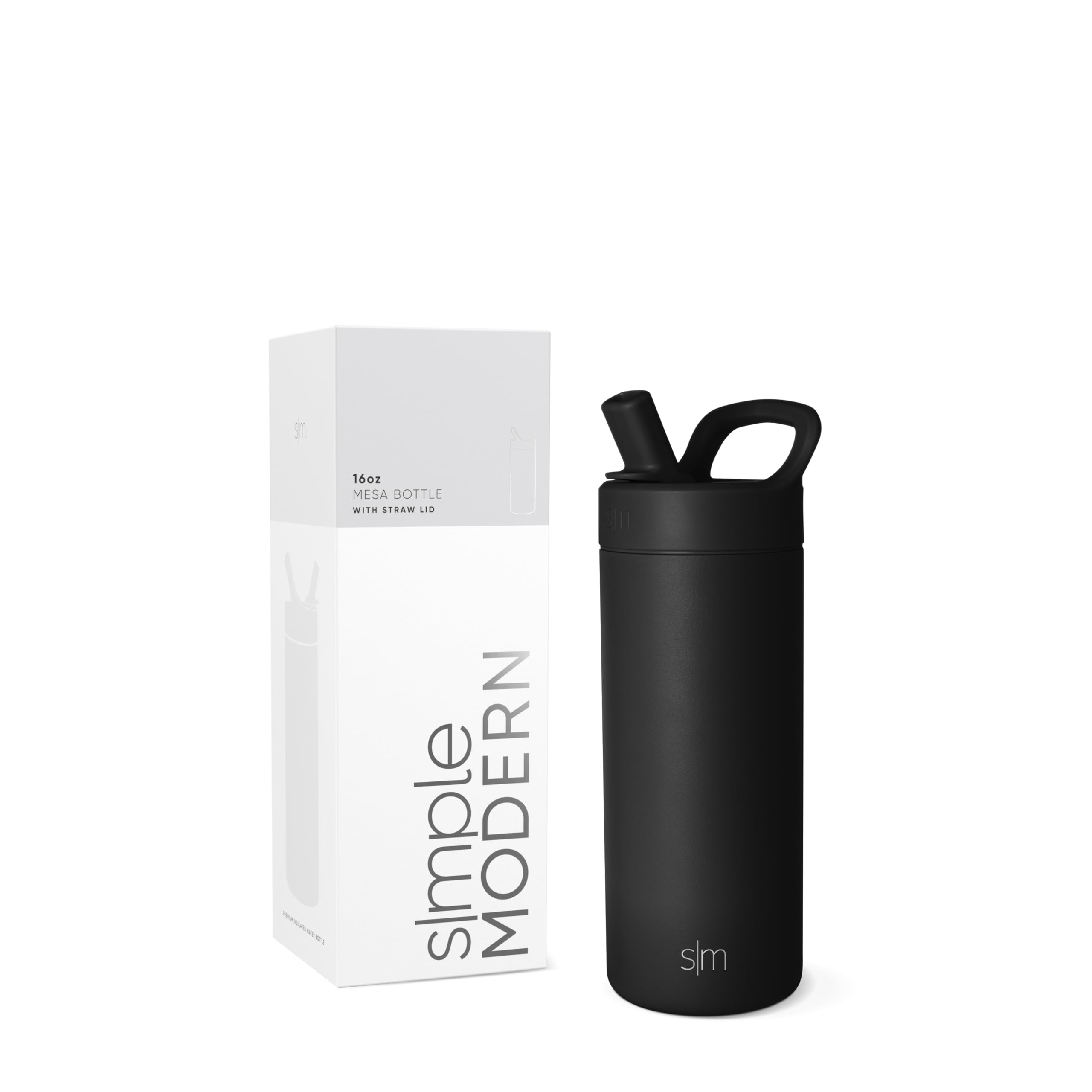 Foto 2 pulgar | Botella De Agua Simple Y Moderna Para Niños Con Aislamiento De 480 Ml, Color Negro Medianoche - Venta Internacional.