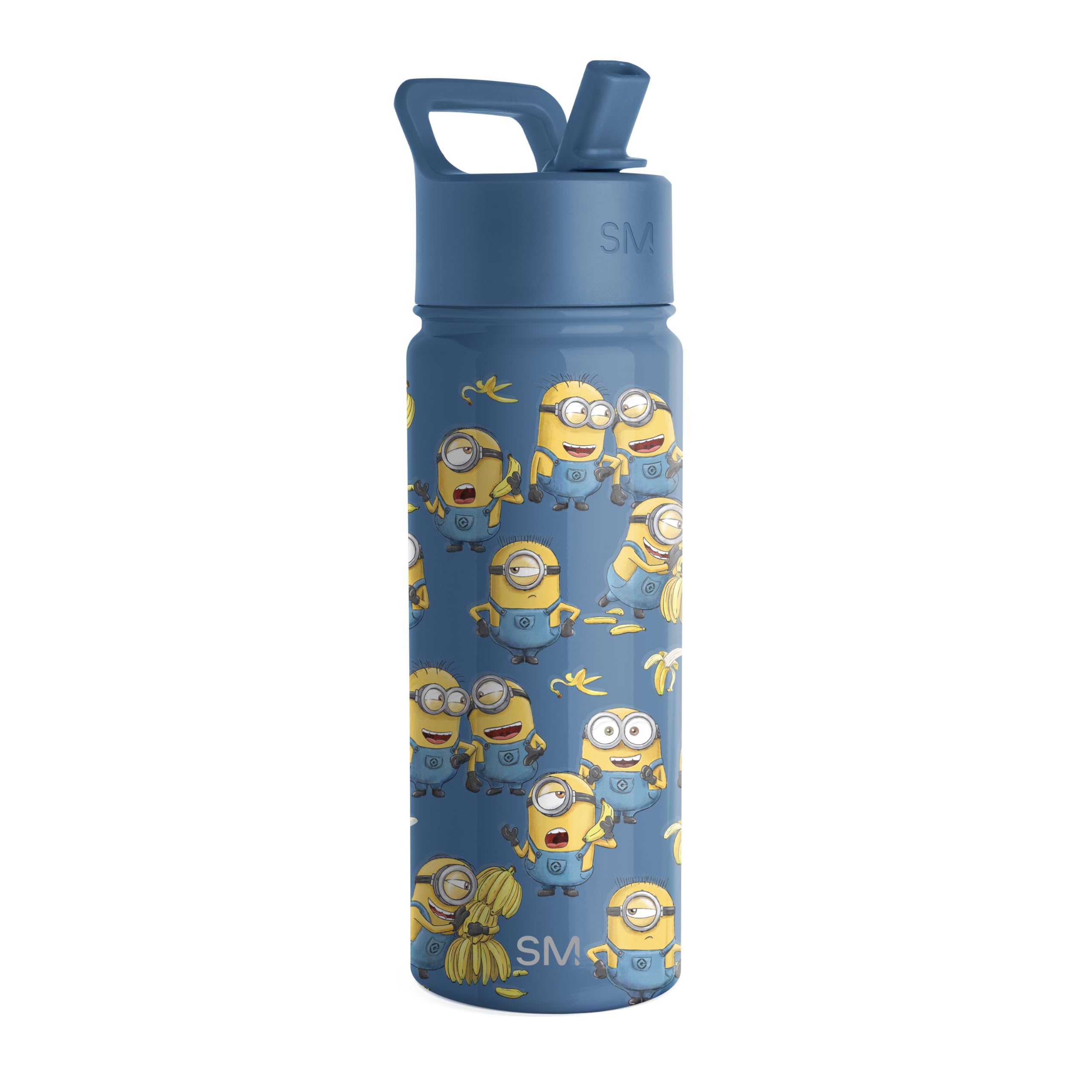 Foto 2 pulgar | Botella De Agua Simple Modern Minions Kids De 530 Ml Con Tapa De Pajita - Venta Internacional.