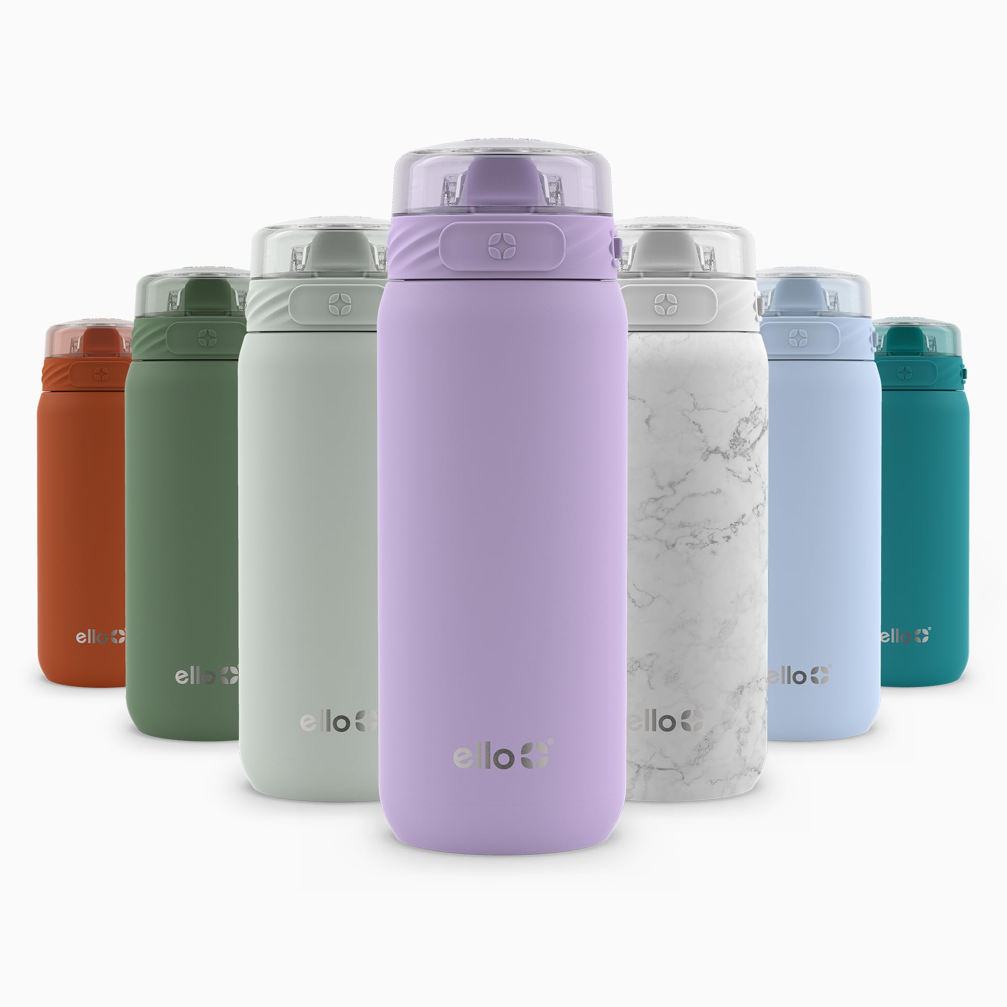 Botella De Agua Ello Cooper Kids De Acero Inoxidable, 530 Ml, Color Lila - Venta Internacional.