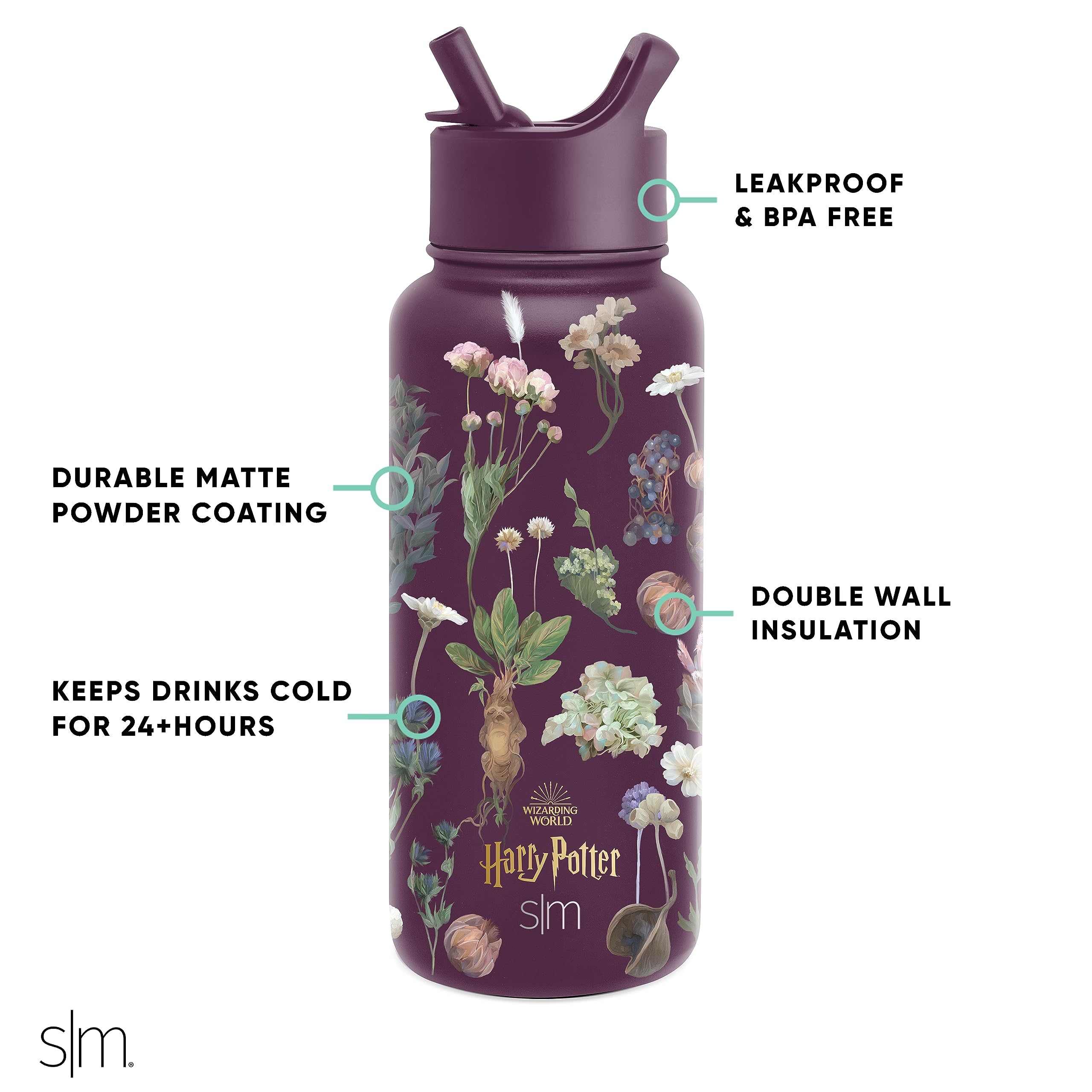 Foto 6 pulgar | Botella De Agua Sencilla Y Moderna De Harry Potter De 950 Ml Con Aislamiento - Venta Internacional.