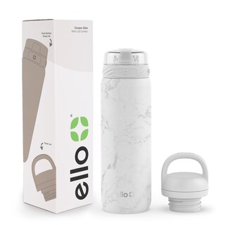 Foto 1 | Botella De Agua Ello Cooper, 650 Ml, Acero Inoxidable, Mármol Blanco - Venta Internacional.