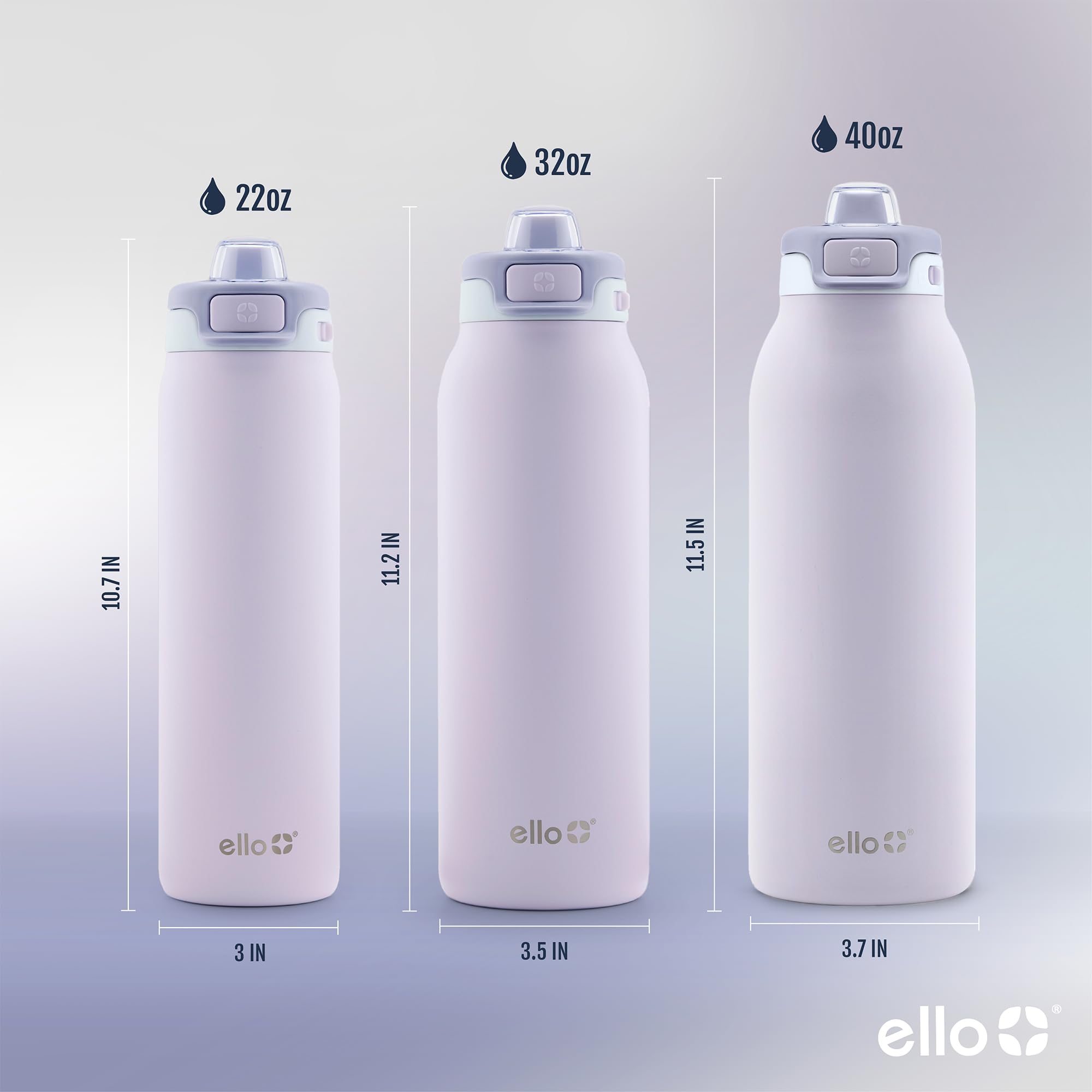 Foto 6 pulgar | Botella De Agua Ello Pop & Fill De Acero Inoxidable Aurora, 946 Ml - Venta Internacional.