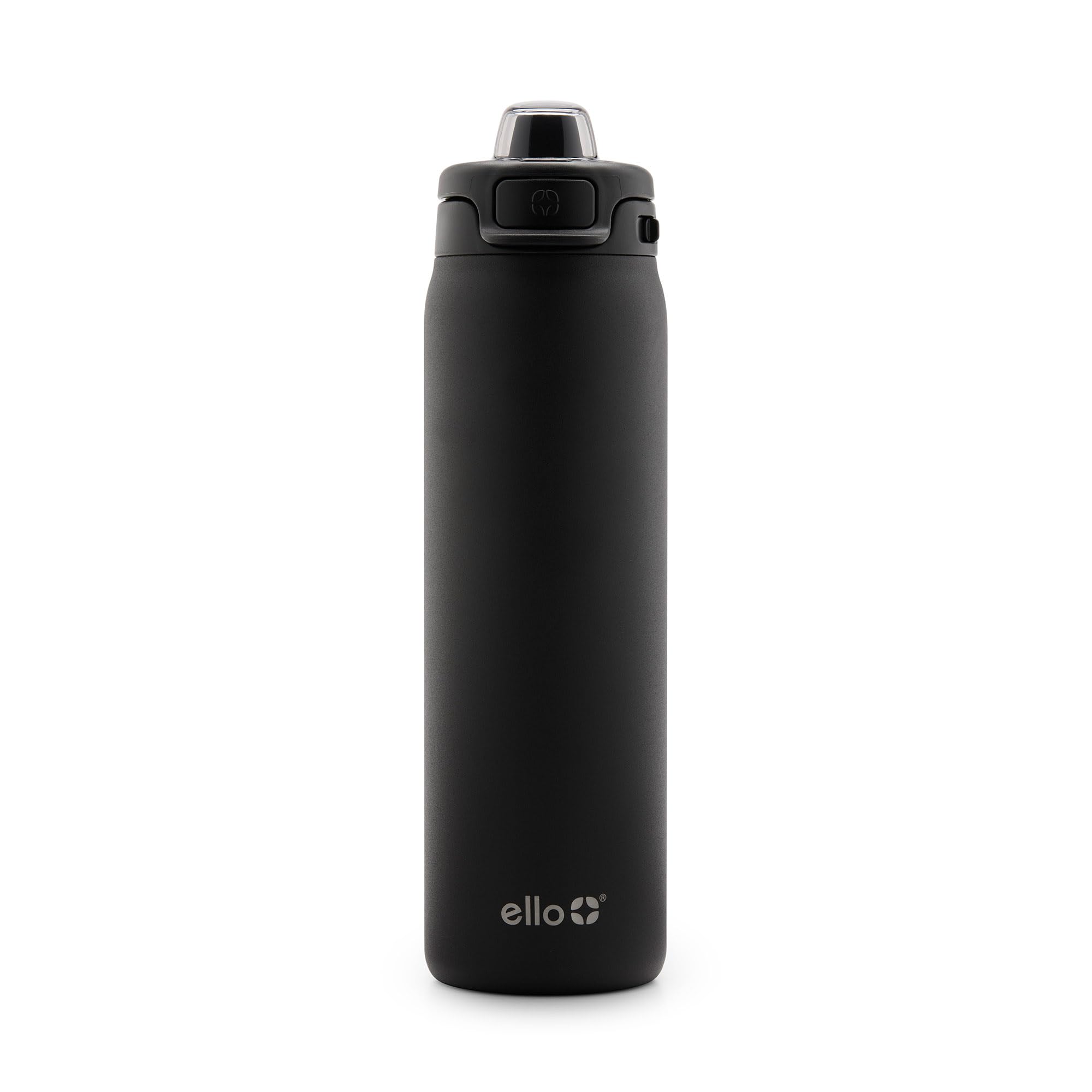 Botella De Agua Ello Pop & Fill, 650 Ml, Acero Inoxidable, Color Negro - Venta Internacional.