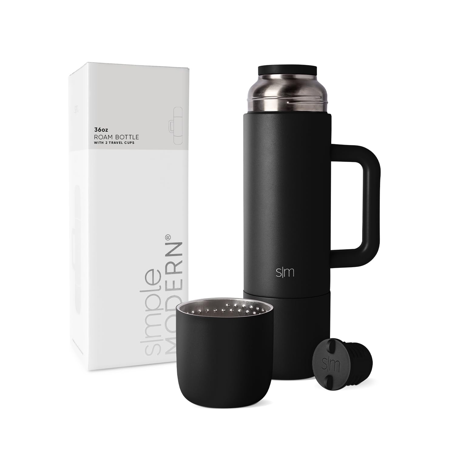 Foto 2 pulgar | Botella Aislante Para Bebidas Calientes Simple Modern Roam De 1 Litro Con 2 Tazas - Venta Internacional.