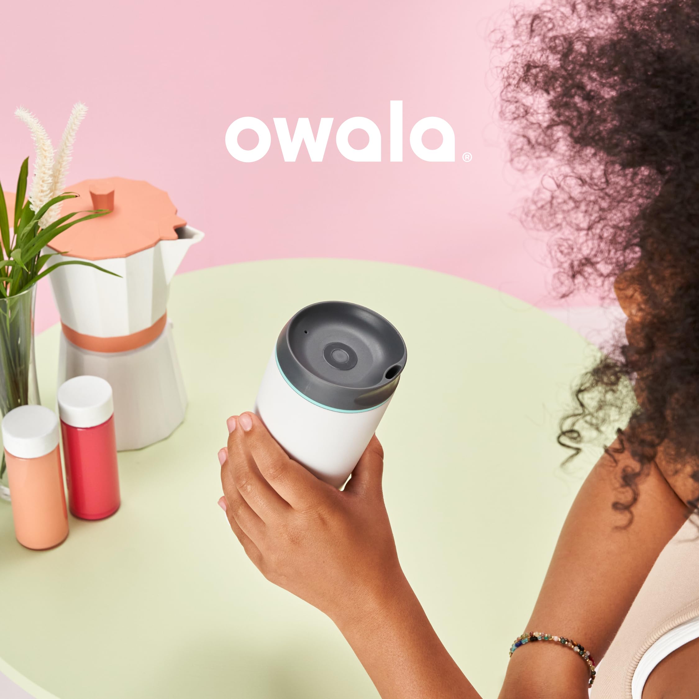 Foto 6 pulgar | Vaso De Café Owala Smoothsip Con Aislamiento De 590 Ml, Color Azul Marino - Venta Internacional.