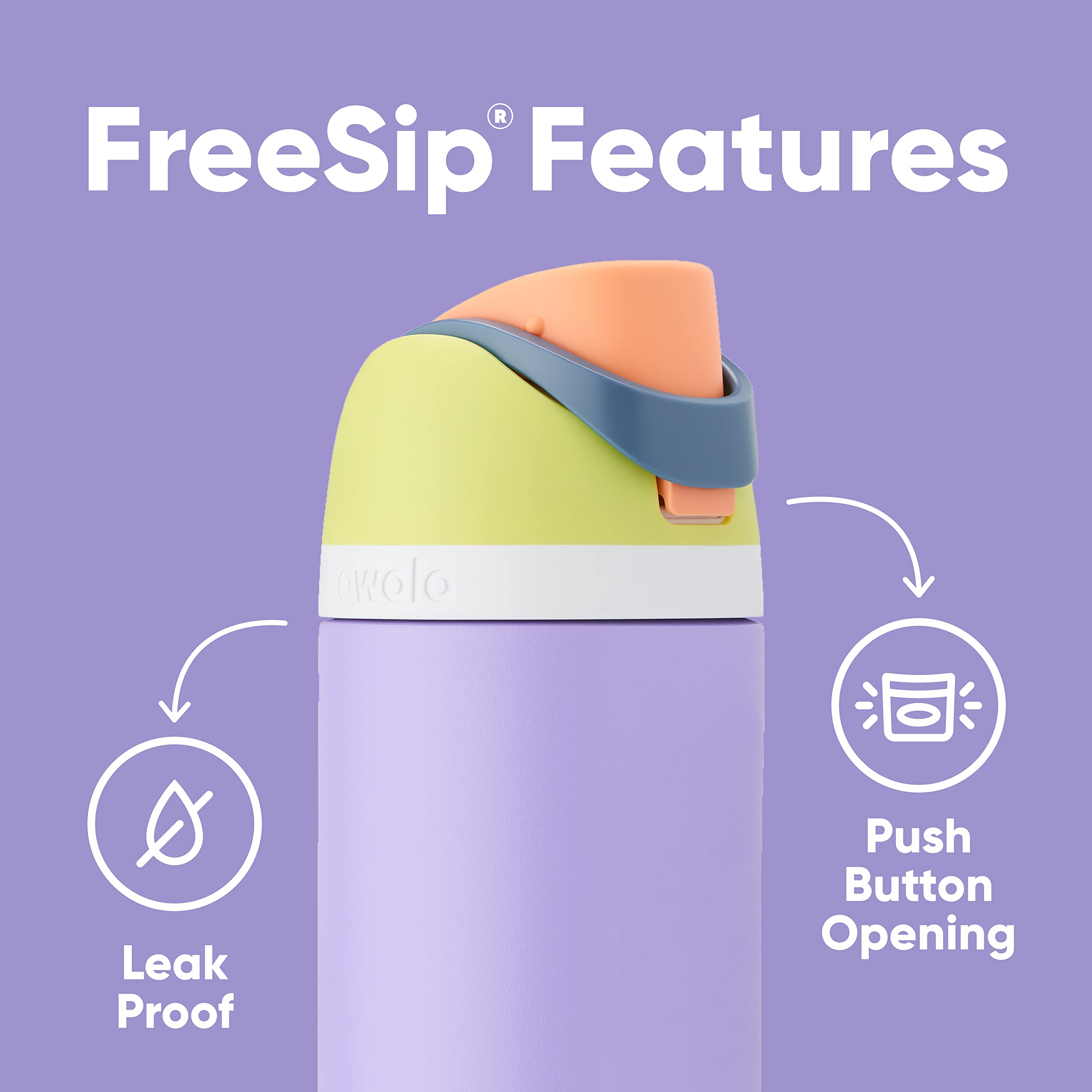 Foto 3 | Botella De Agua Owala Freesip De Acero Inoxidable Con Aislamiento, 950 Ml - Venta Internacional.