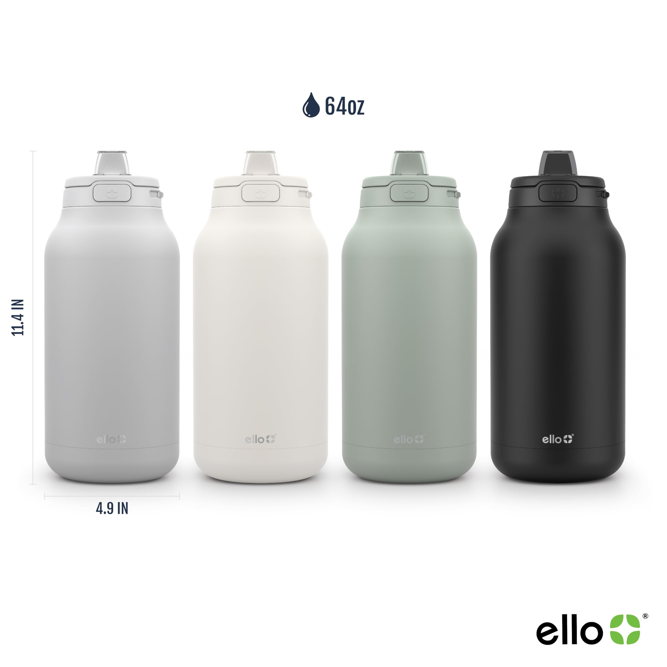 Foto 5 pulgar | Botella De Agua Ello Hydra De Medio Galón, 1.9 L, Aislada Al Vacío - Venta Internacional.