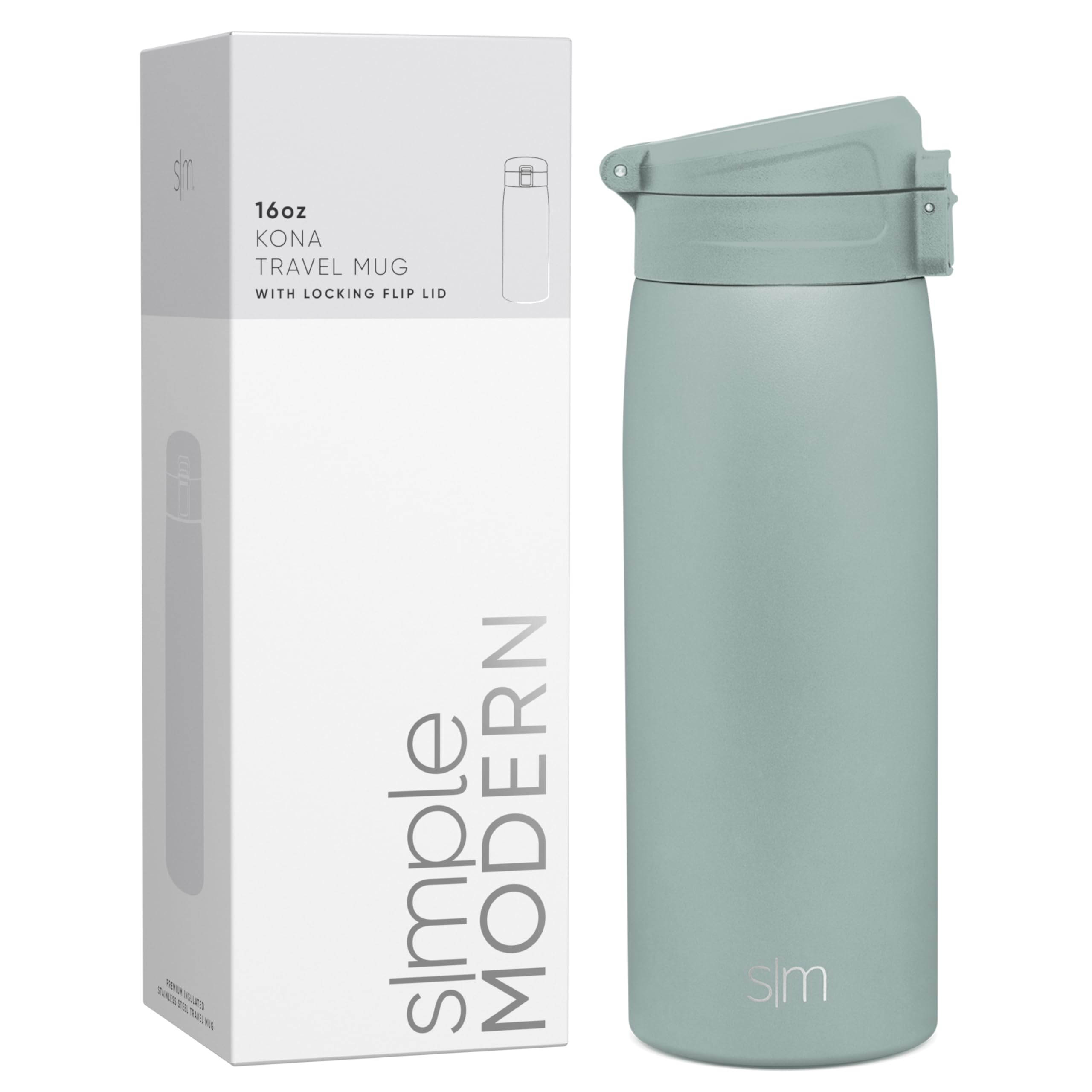 Foto 1 | Taza De Café Thermos Travel, Sencilla Y Moderna, Kona, 473 Ml, Cristal Marino - Venta Internacional.