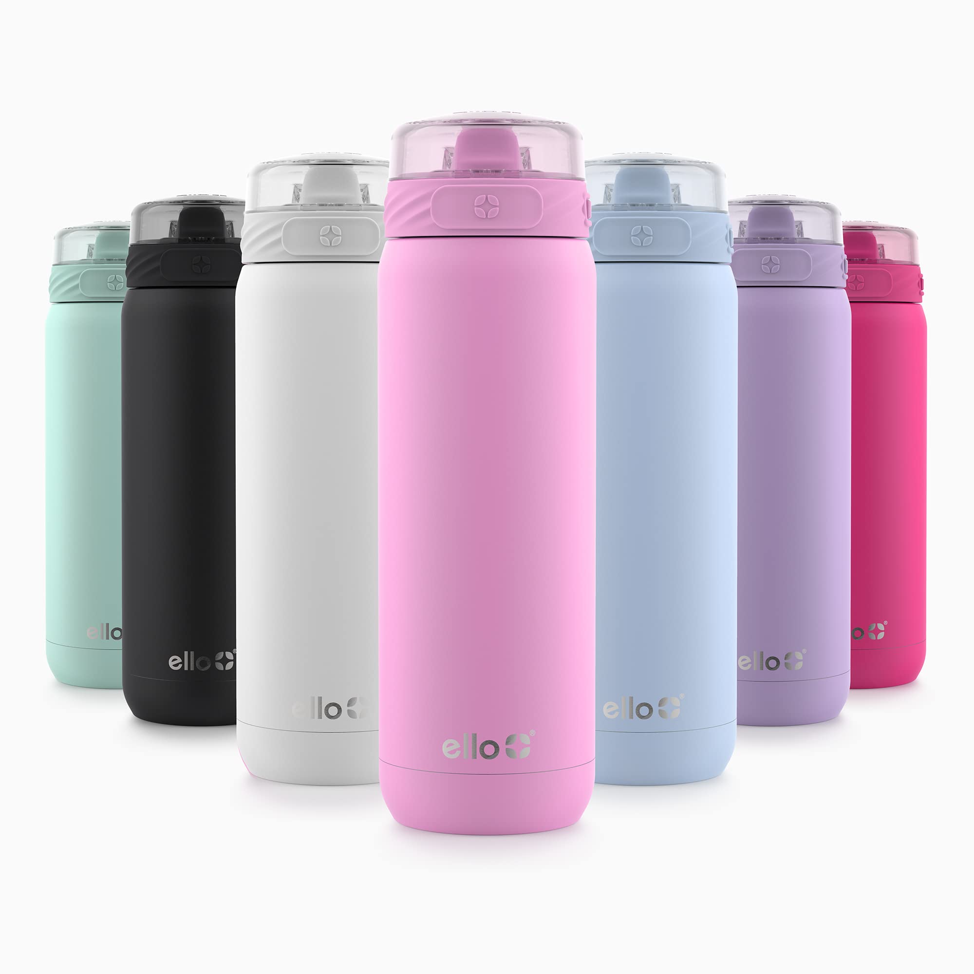 Botella De Agua Ello Cooper De 650 Ml De Acero Inoxidable Con Pajita - Venta Internacional.