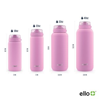 Foto 4 | Botella De Agua Ello Cooper De 650 Ml De Acero Inoxidable Con Pajita - Venta Internacional.