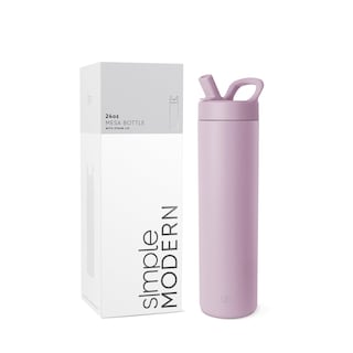 Foto 1 | Botella De Agua Simple Modern Mesa De 700 Ml Con Tapa De Pajita, Color Lavanda - Venta Internacional.