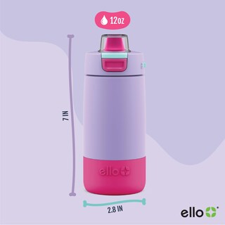 Foto 4 | Botella De Agua Ello Kids Colby De Acero Inoxidable, 350 Ml, Color Lila - Venta Internacional.