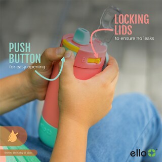 Foto 5 | Botella De Agua Ello Kids Colby De Acero Inoxidable, 350 Ml, Color Lila - Venta Internacional.