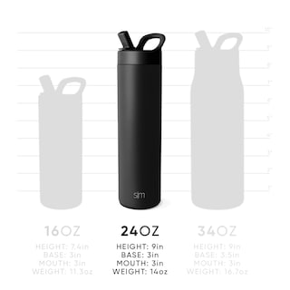 Foto 4 | Botella De Agua Simple Modern Mesa De 700 Ml Con Tapa De Pajita, Ranúnculo - Venta Internacional.