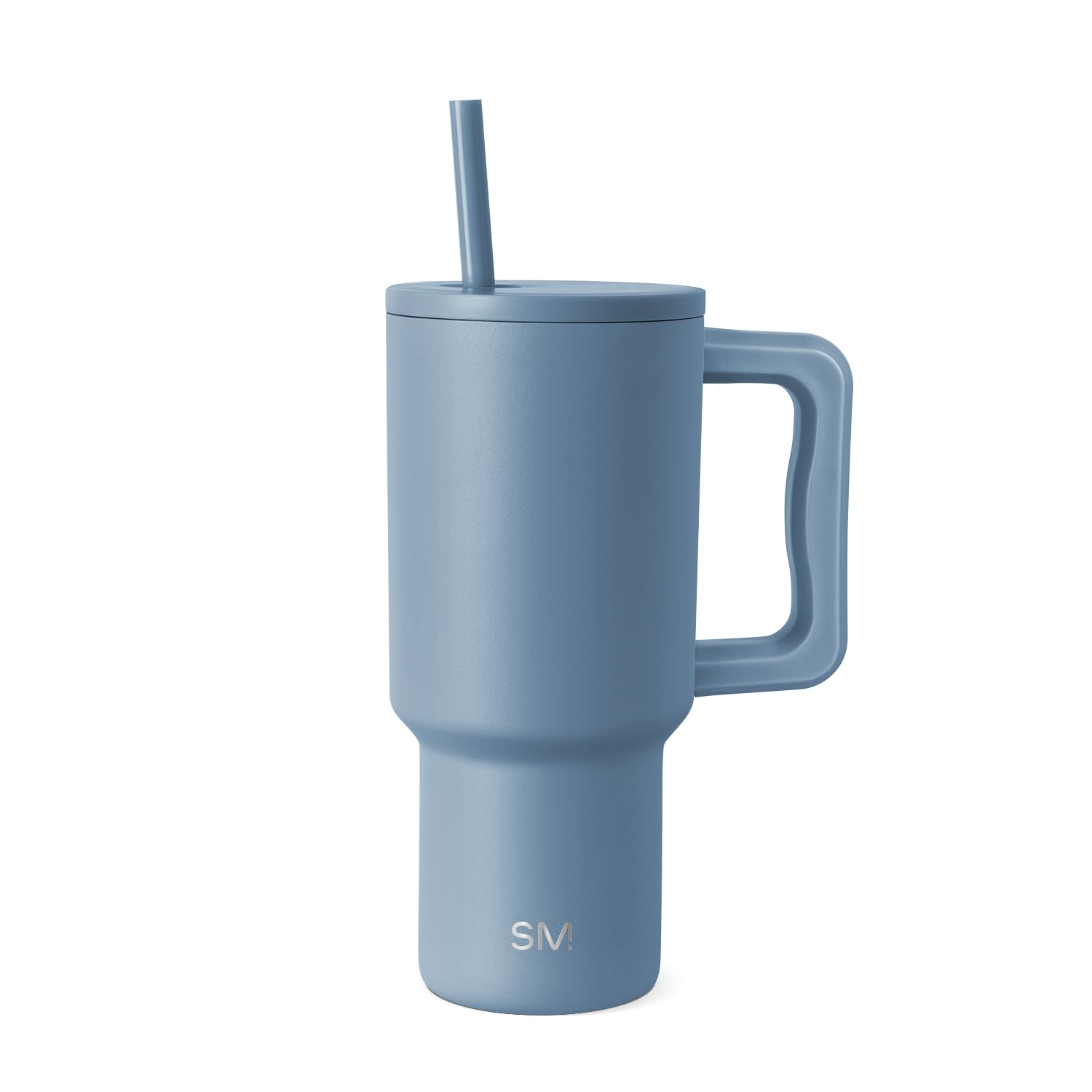 Vaso Simple Modern Trek De 30 Onzas Con Asa Y Tapa De Pajita, Blue Dune - Venta Internacional.